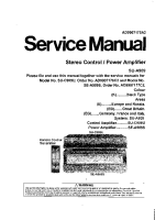 Technics - SUA-909 - Service manual 